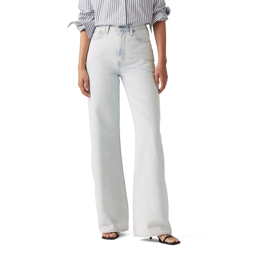 Levi's Ribcage High rise Wide Leg Light Wash Jeans